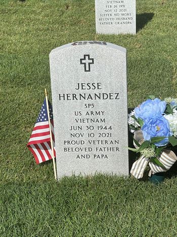 <i class="material-icons" data-template="memories-icon">stars</i><br/>Jesse Hernandez, Army<br/><div class='remember-wall-long-description'>
  In Honor Jesse Hernandez. Beloved by his family and friends.</div><a class='btn btn-primary btn-sm mt-2 remember-wall-toggle-long-description' onclick='initRememberWallToggleLongDescriptionBtn(this)'>Learn more</a>