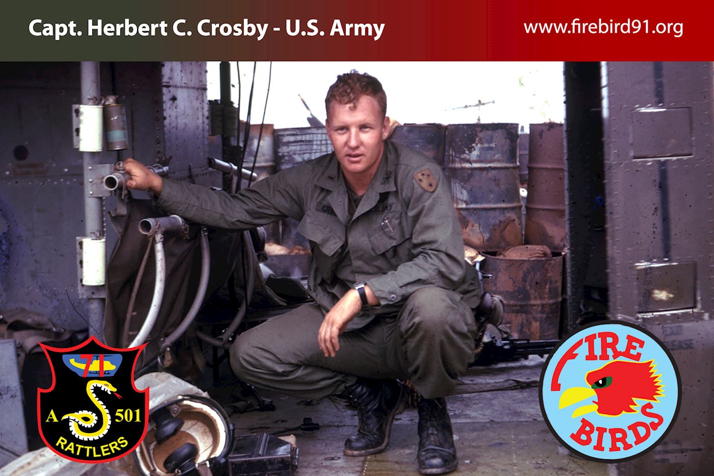 <i class="material-icons" data-template="memories-icon">cloud</i><br/>Herbert C. Crosby<br/><div class='remember-wall-long-description'>Remembering my brother, Capt. Herbert C Crosby, US Army, helicopter pilot, MIA Vietnam 1970. Remains ID’s and buried In Arlington National Cemetery, Section 60/557. Miss you Herby.</div><a class='btn btn-primary btn-sm mt-2 remember-wall-toggle-long-description' onclick='initRememberWallToggleLongDescriptionBtn(this)'>Learn more</a>