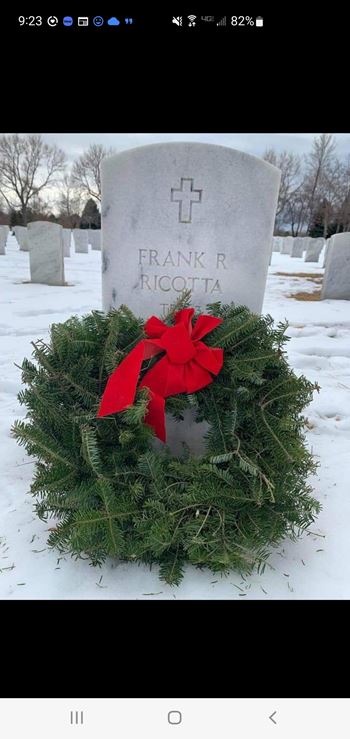 <i class="material-icons" data-template="memories-icon">account_balance</i><br/>Frank R Ricotta, Army<br/><div class='remember-wall-long-description'>Merry Christmas Grandpa, 
We miss you and think of you daily.
Love Jai, Rob and all the kids.</div><a class='btn btn-primary btn-sm mt-2 remember-wall-toggle-long-description' onclick='initRememberWallToggleLongDescriptionBtn(this)'>Learn more</a>