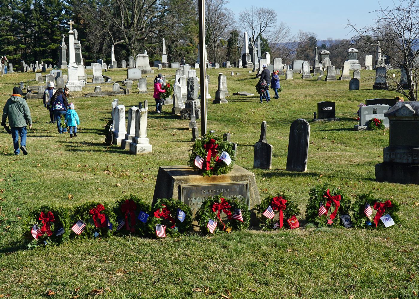 All the Memorial Wreaths are placed.