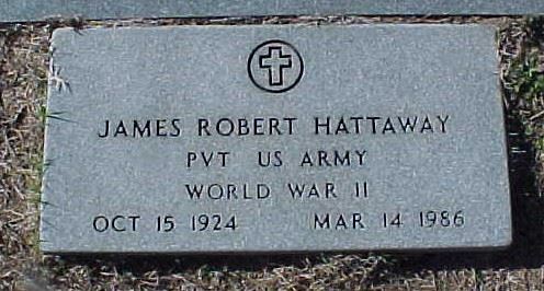 <i class="material-icons" data-template="memories-icon">account_balance</i><br/>James Robert Hattaway<br/><div class='remember-wall-long-description'>James Robert Hattaway - Private - United States Army - World War II - October 15, 1924 - March 14, 1986</div><a class='btn btn-primary btn-sm mt-2 remember-wall-toggle-long-description' onclick='initRememberWallToggleLongDescriptionBtn(this)'>Learn more</a>