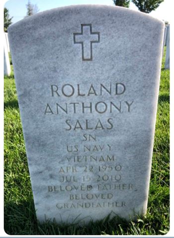 <i class="material-icons" data-template="memories-icon">message</i><br/>Roland Salas, Navy<br/><div class='remember-wall-long-description'>
  Forever in our hearts. We miss you</div><a class='btn btn-primary btn-sm mt-2 remember-wall-toggle-long-description' onclick='initRememberWallToggleLongDescriptionBtn(this)'>Learn more</a>