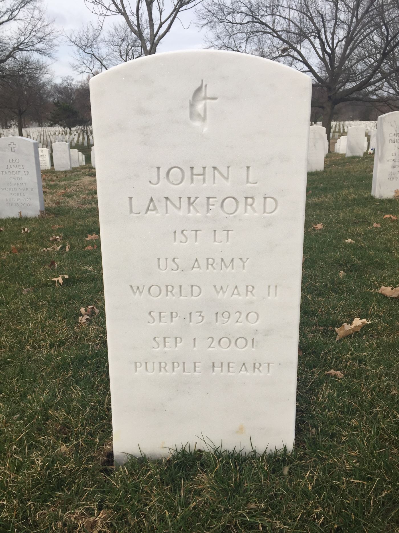 <i class="material-icons" data-template="memories-icon">account_balance</i><br/>John  Lankford, Army<br/><div class='remember-wall-long-description'>Forever in our hearts. In loving Memory at Christmas and always.
  Johnny and Kelly</div><a class='btn btn-primary btn-sm mt-2 remember-wall-toggle-long-description' onclick='initRememberWallToggleLongDescriptionBtn(this)'>Learn more</a>