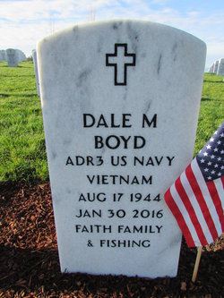 <i class="material-icons" data-template="memories-icon">account_balance</i><br/>Dale Boyd<br/><div class='remember-wall-long-description'>I love being able to remember and honor my dad, Dale Milton Boyd, and his naval service by having a wreath placed on his grave near Christmas time. He was a wonderful father and was a very proud Vietnam Navy Veteran who went home to be with the Lord too soon.</div><a class='btn btn-primary btn-sm mt-2 remember-wall-toggle-long-description' onclick='initRememberWallToggleLongDescriptionBtn(this)'>Learn more</a>