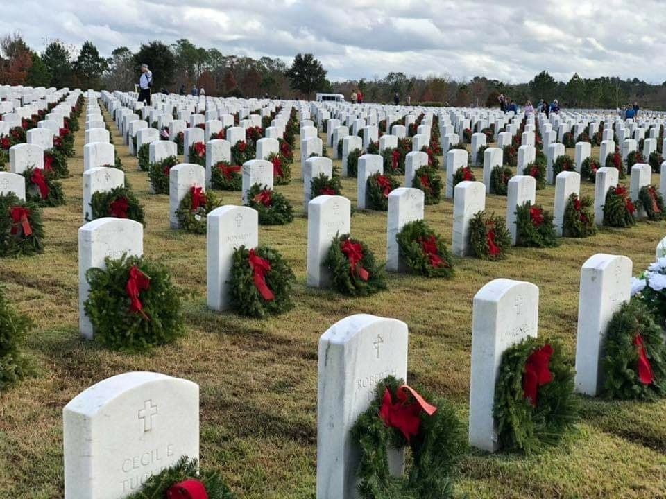 Section after wreaths completed JNC 12/15/2018