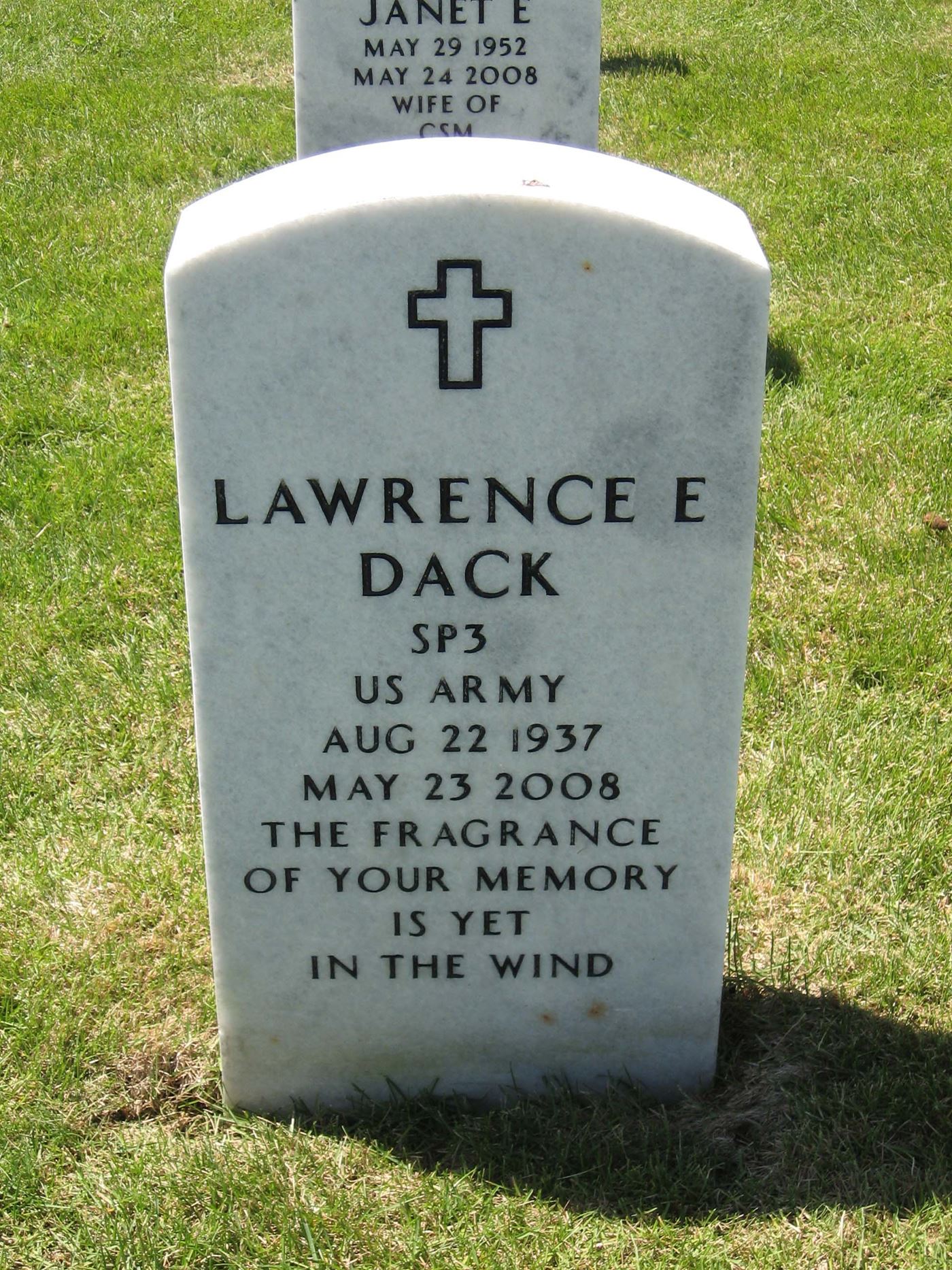 <i class="material-icons" data-template="memories-icon">account_balance</i><br/>Lawrence E. Dack, Army<br/><div class='remember-wall-long-description'>
  Remembering you, Uncle Lolly - thank you for your service. Rest in peace until God calls us all together again. ~ Randi</div><a class='btn btn-primary btn-sm mt-2 remember-wall-toggle-long-description' onclick='initRememberWallToggleLongDescriptionBtn(this)'>Learn more</a>