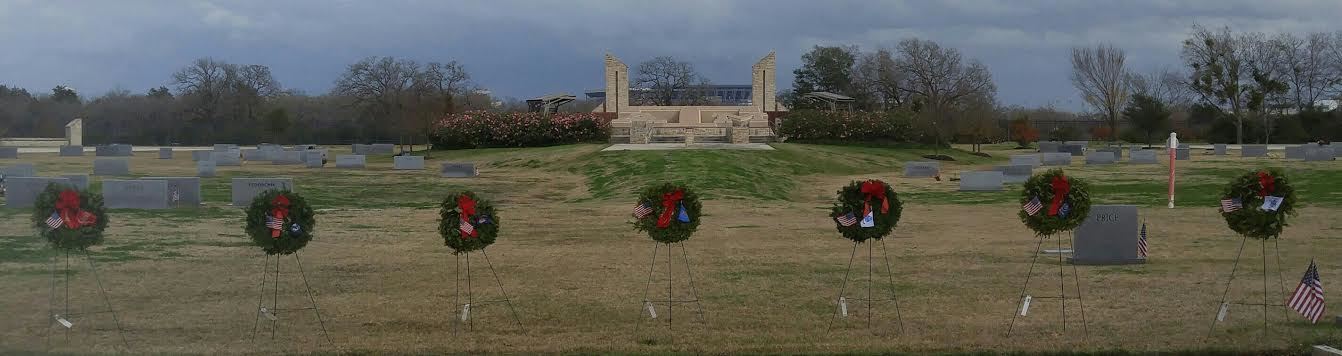 Aggie Field of Honor & Memorial Cemetery-College Station, TX
7 WAA wreaths (USA, USAF, USCG, USMC, USMM, USN & POW/MIA)