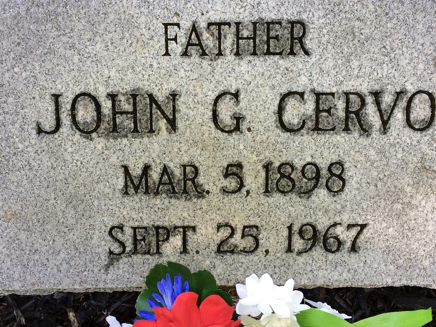 <i class="material-icons" data-template="memories-icon">account_balance</i><br/>John Cervo<br/><div class='remember-wall-long-description'>Remembering my dear Grandfather, John Cervo especially during this Holiday Season!</div><a class='btn btn-primary btn-sm mt-2 remember-wall-toggle-long-description' onclick='initRememberWallToggleLongDescriptionBtn(this)'>Learn more</a>