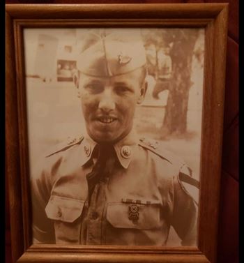 <i class="material-icons" data-template="memories-icon">account_balance</i><br/>Herman Riley, Army<br/><div class='remember-wall-long-description'>To my father, Herman Riley, for honorable service in the Army during the Korean War. The hardest working man I have ever known and had the most generous and loving spirit! With much love from your lil' Fruss that misses you every day!</div><a class='btn btn-primary btn-sm mt-2 remember-wall-toggle-long-description' onclick='initRememberWallToggleLongDescriptionBtn(this)'>Learn more</a>