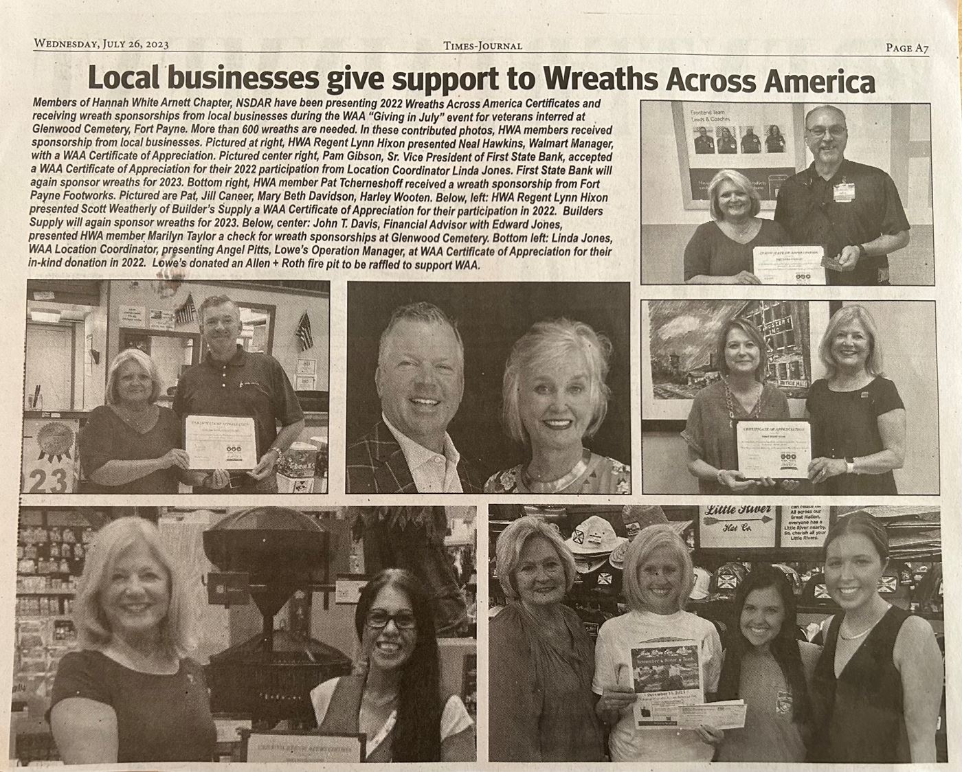 Times Journal Article re: Businesses Participating in WAA '23