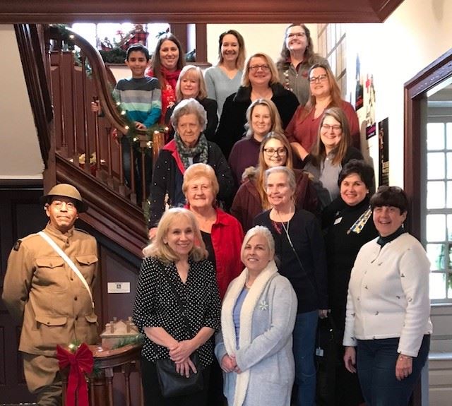 Jersey Blues attend a program to learn about WWI at the Cornelius Low House in New Brunswick.
