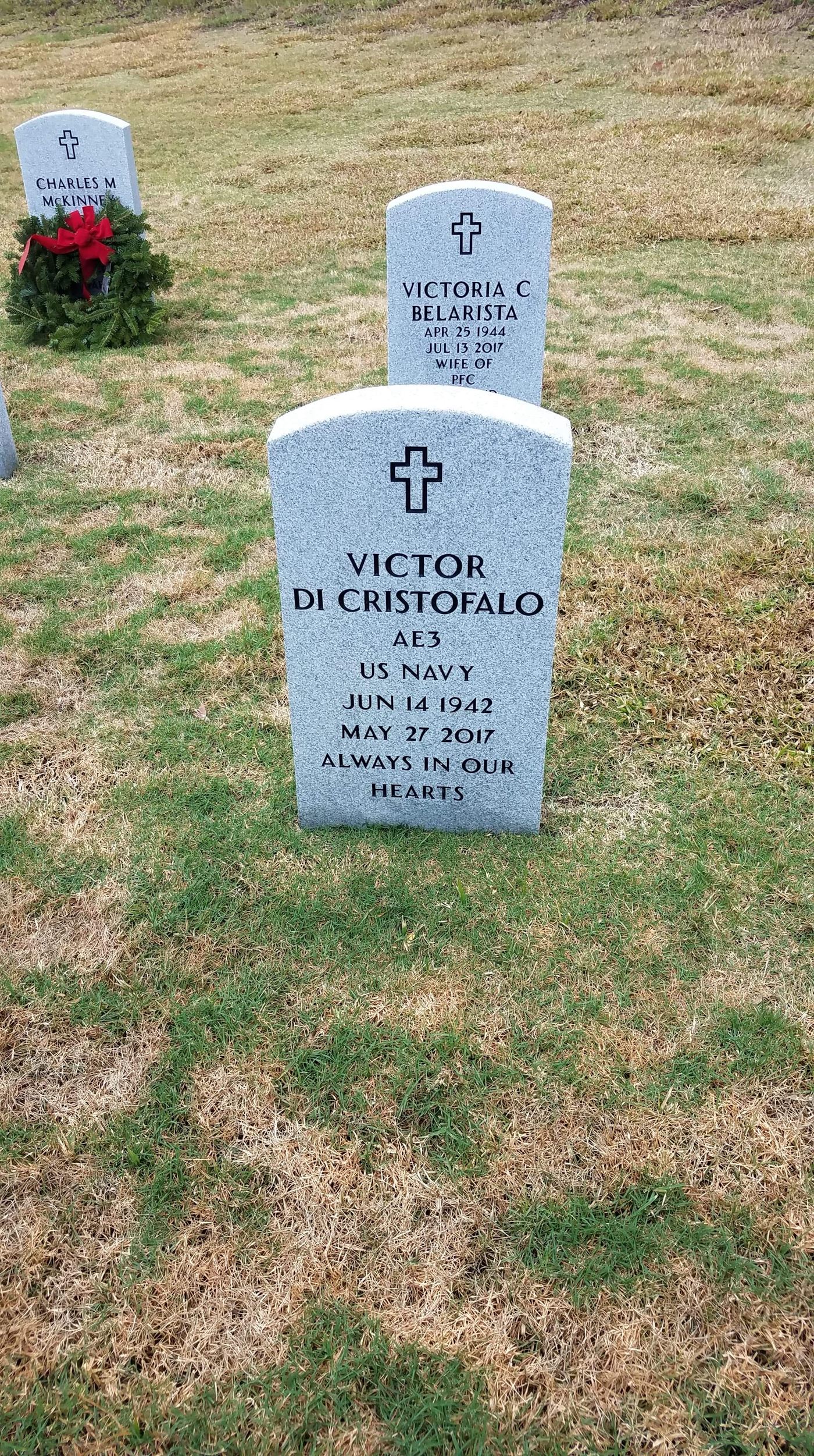 <i class="material-icons" data-template="memories-icon">account_balance</i><br/>Victor DiCristofalo, Navy<br/><div class='remember-wall-long-description'>In loving memory of Dad, Poppi.
 - Victor DiCristofalo. Proud Navy veteran.</div><a class='btn btn-primary btn-sm mt-2 remember-wall-toggle-long-description' onclick='initRememberWallToggleLongDescriptionBtn(this)'>Learn more</a>