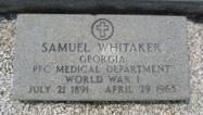 <i class="material-icons" data-template="memories-icon">chat_bubble</i><br/>Samuel Whitaker<br/><div class='remember-wall-long-description'>Samuel Whitaker Private First Class Medical Department United States Army World War I July 21st, 1891 - April 29th, 1965</div><a class='btn btn-primary btn-sm mt-2 remember-wall-toggle-long-description' onclick='initRememberWallToggleLongDescriptionBtn(this)'>Learn more</a>