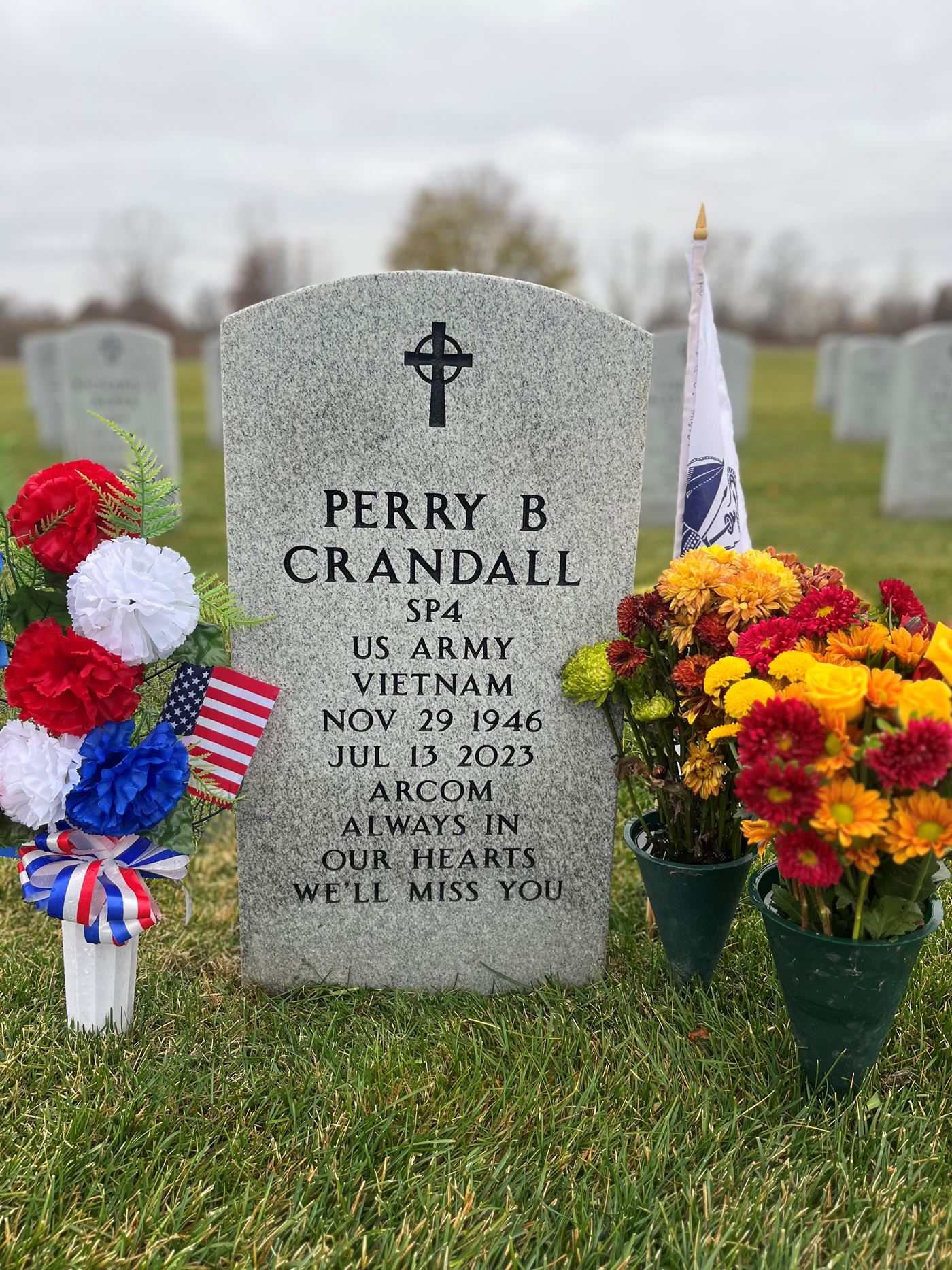 <i class="material-icons" data-template="memories-icon">chat_bubble</i><br/>Perry B Crandall<br/><div class='remember-wall-long-description'>To our hero, our dad!! Can’t believe this is year 2 that we won’t be able to celebrate Christmas together! We miss you so much! Continue to watch over us and sending little signals to let us know you are with us always! We love you!</div><a class='btn btn-primary btn-sm mt-2 remember-wall-toggle-long-description' onclick='initRememberWallToggleLongDescriptionBtn(this)'>Learn more</a>