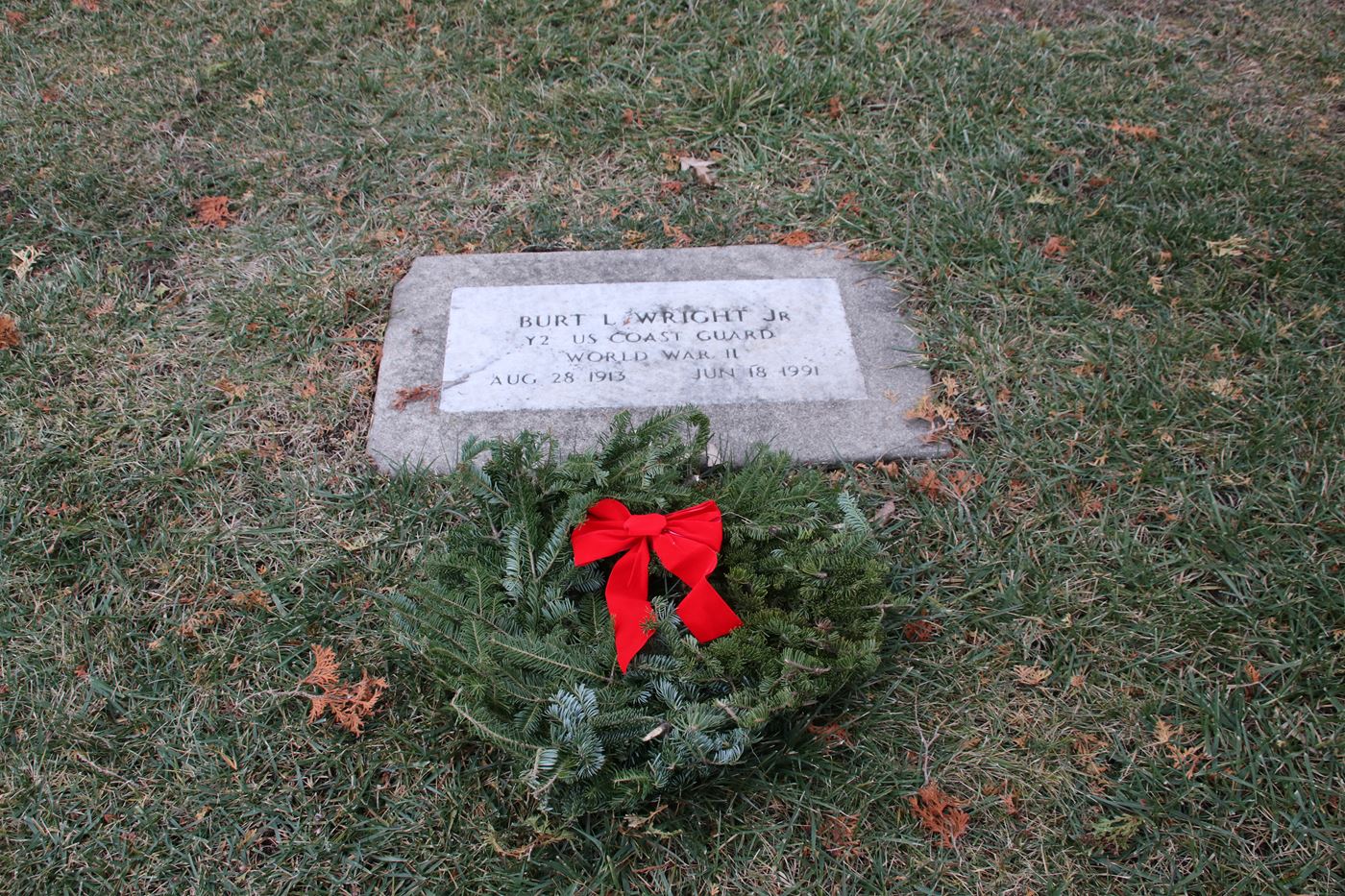 One of 317 WWII Veterans who rest at Evergreen