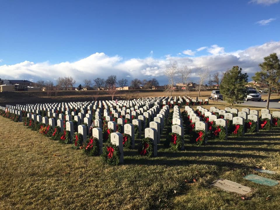 Wreaths at Veterans Memorial Cemetery, Grand Junction, CO