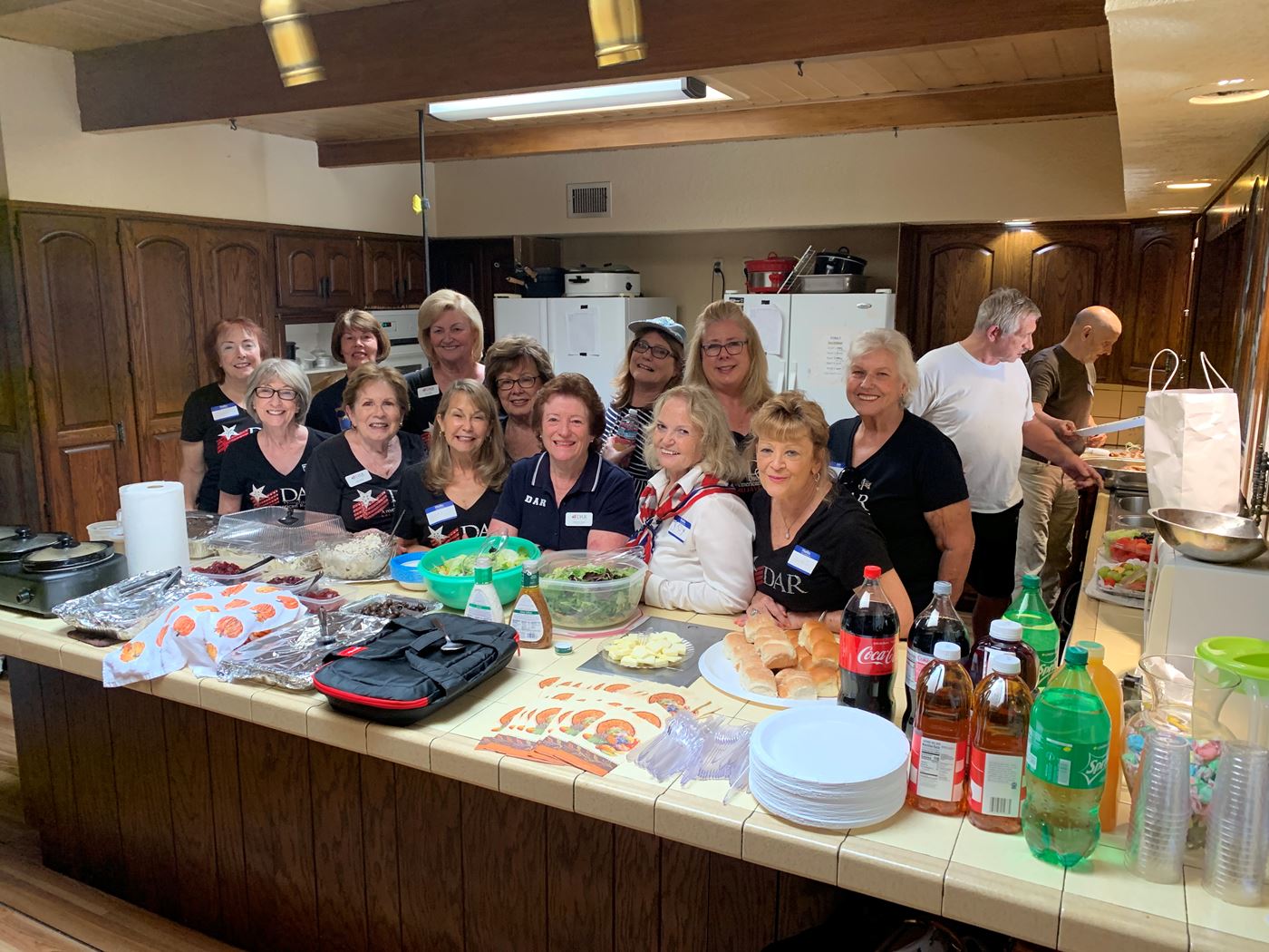 Mojave DAR serves dinner to veterans at the McCoy House in Fullerton.