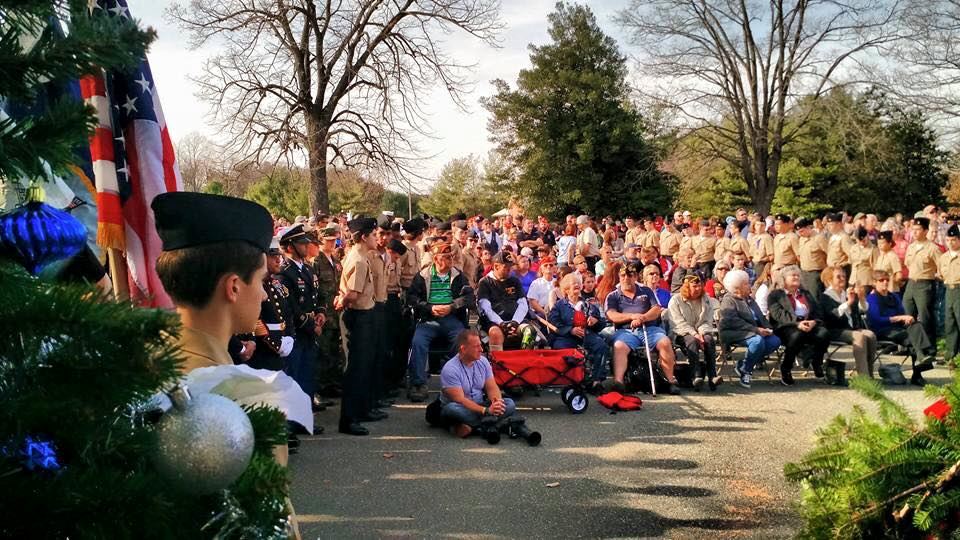 2015  Wreaths Across America ceremony at Oak Hill cemetery