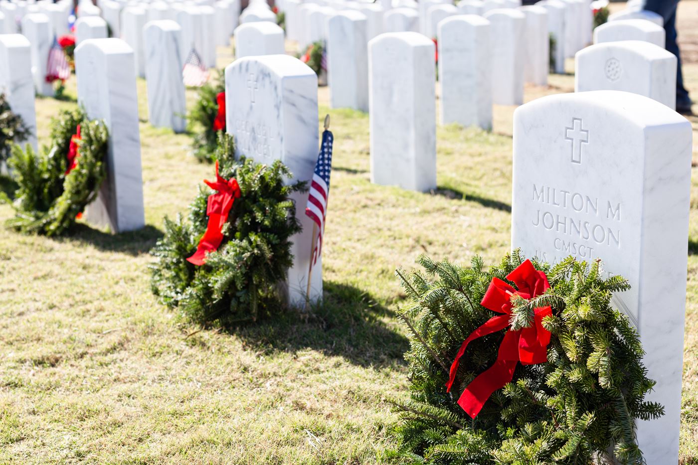 In 2019, there were not enough wreaths for all of the heroes laid to rest at Fort Sam Houston National Cemetery. Please help us this year to make sure all of these heroes are supported.