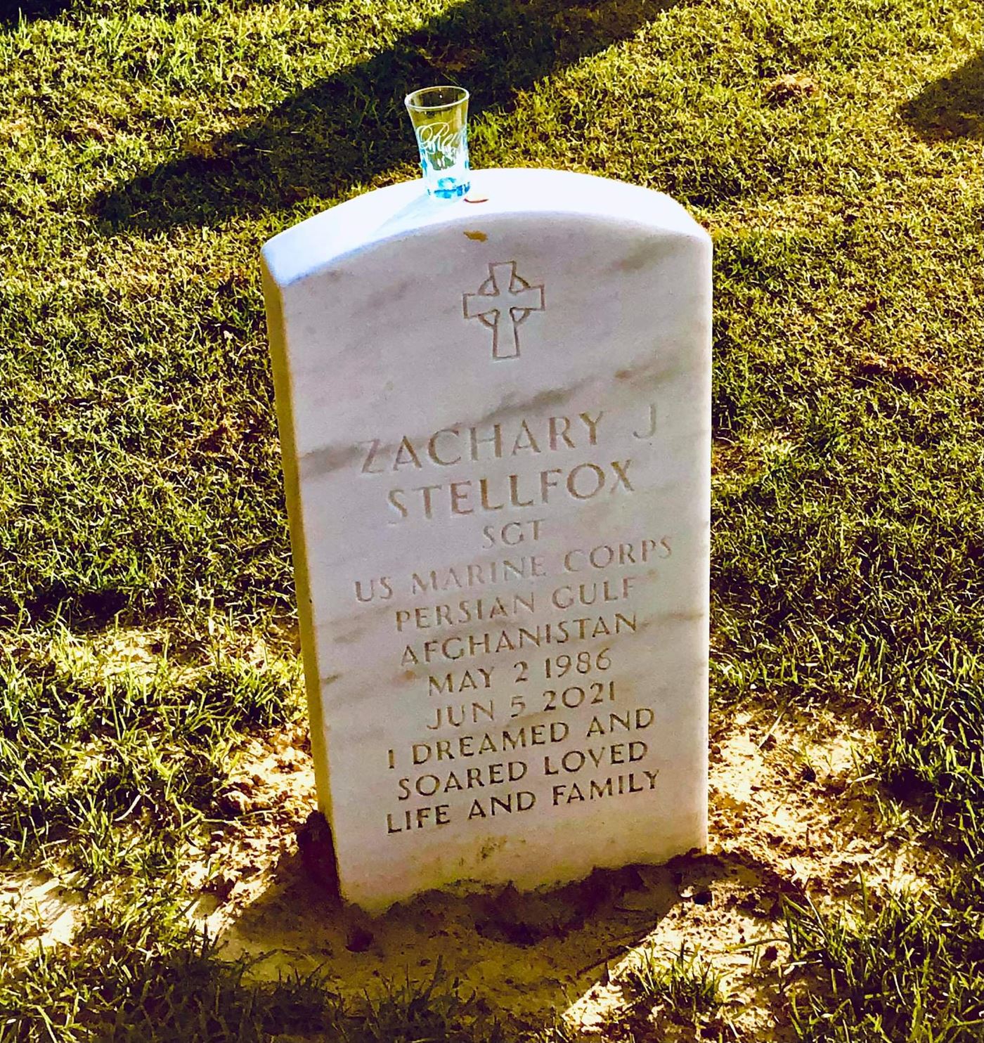 <i class="material-icons" data-template="memories-icon">card_giftcard</i><br/>Zachary Stellfox, Marine Corps<br/><div class='remember-wall-long-description'>Zack Stellfox loved the National Cemetery and was honored to be a part of WAA for several years. He may not be there taking pictures this year, but he will be there with his brothers and sisters. He visited the NBNC often and will always be a part of it's history.</div><a class='btn btn-primary btn-sm mt-2 remember-wall-toggle-long-description' onclick='initRememberWallToggleLongDescriptionBtn(this)'>Learn more</a>