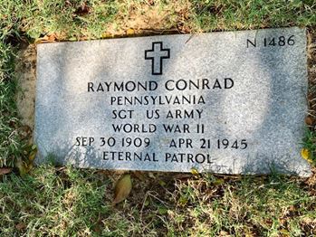 <i class="material-icons" data-template="memories-icon">cloud</i><br/>Raymond  Conrad, Army<br/><div class='remember-wall-long-description'>Thank you Raymond Conrad who gave his life for his country.  With love and gratitude from your Great Niece</div><a class='btn btn-primary btn-sm mt-2 remember-wall-toggle-long-description' onclick='initRememberWallToggleLongDescriptionBtn(this)'>Learn more</a>