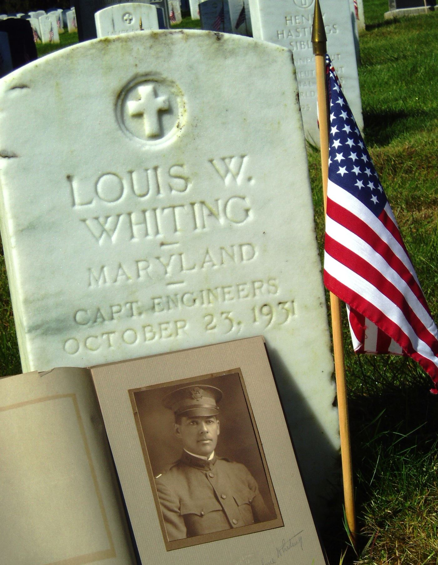 <i class="material-icons" data-template="memories-icon">stars</i><br/>Louis Whiting, Army, Captain<br/>Born 1/1/1884<br/>Passed on 1/1/1931<br/>Posted by: Roger Whiting<br/><div class='remember-wall-long-description'>Captain Louis Wine Whiting - 2nd Engineers during WW1, fought in France, wounded twice, gassed once. Son of Richard Gatlin and Celestia Webster Whiting.

Uncle Louie, thank you for your service and sacrifice.  

Love,
Your Whiting Family</div><a class='btn btn-primary btn-sm mt-2 remember-wall-toggle-long-description' onclick='initRememberWallToggleLongDescriptionBtn(this)'>Learn more</a>