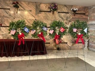 Dedicated Wreaths on Stands