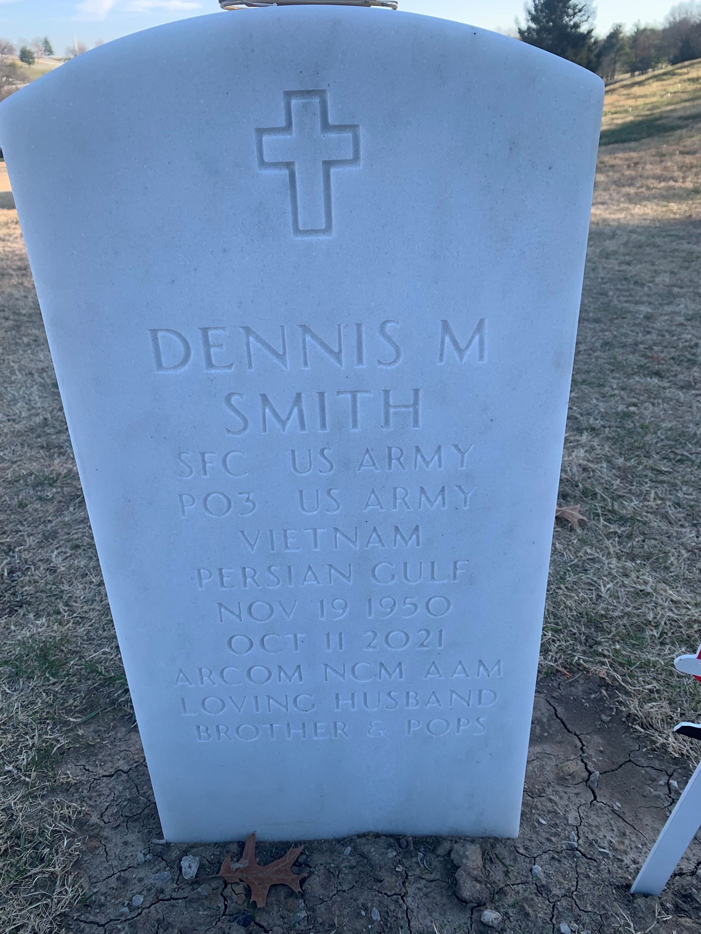 <i class="material-icons" data-template="memories-icon">message</i><br/>Dennis Smith, Army, SFC<br/>Served from 1968 to 1998<br/>Born 11/19/1950<br/>Passed on 10/11/2021<br/><div class='remember-wall-long-description'>
  Forever missed and forever our hero.
Love n miss you</div><a class='btn btn-primary btn-sm mt-2 remember-wall-toggle-long-description' onclick='initRememberWallToggleLongDescriptionBtn(this)'>Learn more</a>