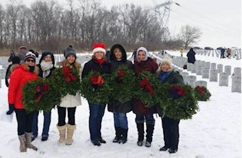<i class="material-icons" data-template="memories-icon">message</i><br/><br/><div class='remember-wall-long-description'>Homer Glen Junior Woman's Club wants to communicate a huge THANK YOU to all of the veterans in our families, our community, and our country.

This December, the women of HGJWC will be joining hundreds of other volunteers to lay the wreaths on the graves of the soldiers at Abraham Lincoln National Cemetery. It's a beautiful and moving event, and we'd love to see each and every grave receive a wreath.</div><a class='btn btn-primary btn-sm mt-2 remember-wall-toggle-long-description' onclick='initRememberWallToggleLongDescriptionBtn(this)'>Learn more</a>
