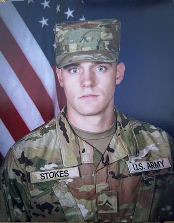 <i class="material-icons" data-template="memories-icon">stars</i><br/>PF2 Cole Stokes, Army<br/><div class='remember-wall-long-description'>In honor of PF2 Cole Stokes, Army
Thank you for your service!</div><a class='btn btn-primary btn-sm mt-2 remember-wall-toggle-long-description' onclick='initRememberWallToggleLongDescriptionBtn(this)'>Learn more</a>