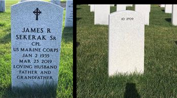 <i class="material-icons" data-template="memories-icon">message</i><br/>JAMES SEKERAK, Marine Corps<br/><div class='remember-wall-long-description'>THE FEW. THE PROUD.  JIM, YOU LIVED THE MOTTO "FOR GOD AND COUNTRY". WE LOVE YOU AND MISS YOU. BARB, KIDS AND GRANDKIDS</div><a class='btn btn-primary btn-sm mt-2 remember-wall-toggle-long-description' onclick='initRememberWallToggleLongDescriptionBtn(this)'>Learn more</a>
