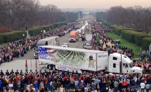 <p>Convoy arriving at Arlington National Cemetery</p><p><br></p>