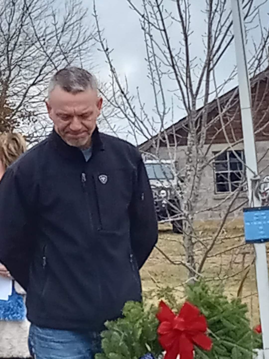 United States Marine Corps Veteran Josh Young, Mtn. View, Missouri placed their Ceremonial Wreath<br>