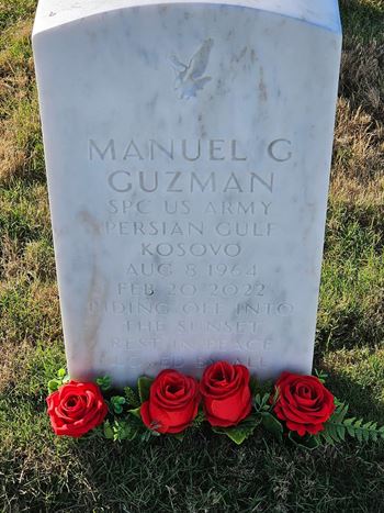 <i class="material-icons" data-template="memories-icon">account_balance</i><br/>Manuel G Guzman , Army<br/><div class='remember-wall-long-description'>Cousin Manuel, Thank you for your service!
Love David & Diane (Segovia) Cornejo & famiky</div><a class='btn btn-primary btn-sm mt-2 remember-wall-toggle-long-description' onclick='initRememberWallToggleLongDescriptionBtn(this)'>Learn more</a>