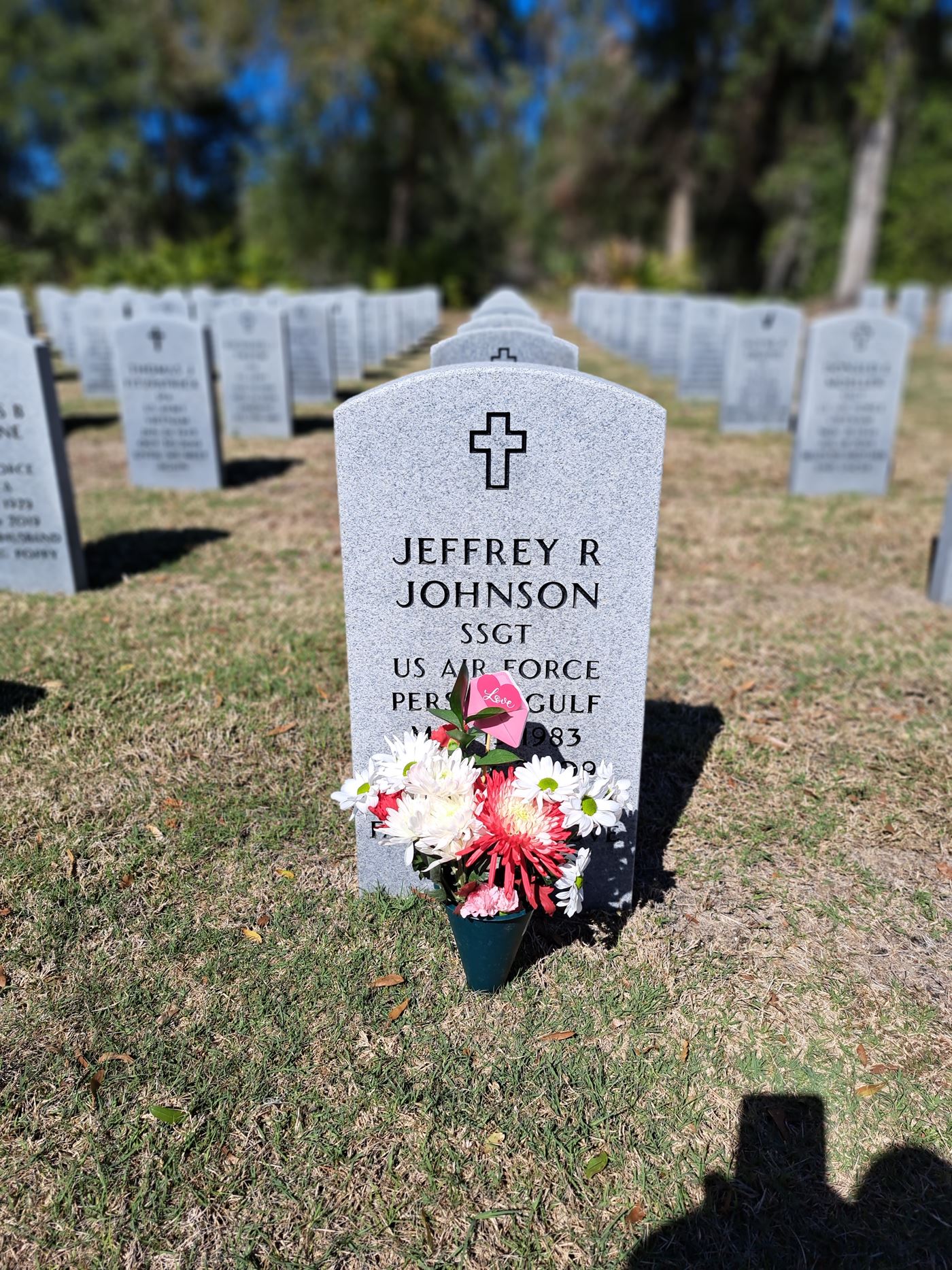 <i class="material-icons" data-template="memories-icon">stars</i><br/>Jeffrey Johnson, Air Force<br/><div class='remember-wall-long-description'>Our Wonderful Son, gone too soon. Save a place for us in the blue skies of heaven.</div><a class='btn btn-primary btn-sm mt-2 remember-wall-toggle-long-description' onclick='initRememberWallToggleLongDescriptionBtn(this)'>Learn more</a>