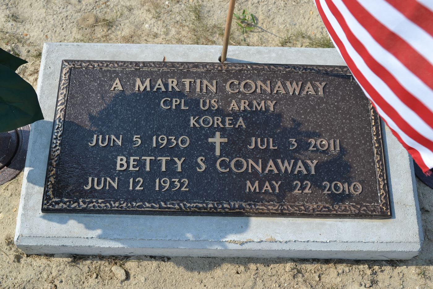 <i class="material-icons" data-template="memories-icon">stars</i><br/>A. Martin Conaway, Army, CPL<br/>Born 6/12/1932<br/>Passed on 5/22/2010<br/>Posted by: Jacques R Conaway<br/><div class='remember-wall-long-description'>Miss you, Uncle Martin.</div><a class='btn btn-primary btn-sm mt-2 remember-wall-toggle-long-description' onclick='initRememberWallToggleLongDescriptionBtn(this)'>Learn more</a>