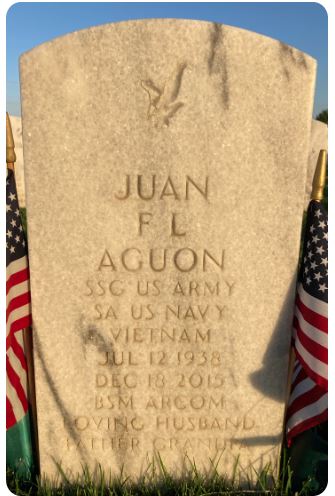 <i class="material-icons" data-template="memories-icon">message</i><br/>Juan Aguon, Navy<br/>Born 7/12/1938<br/>Passed on 12/18/2015<br/>Posted by: Samantha K.<br/><div class='remember-wall-long-description'>
  Thank you for teaching me how to drive stick and work on cars. Miss you</div><a class='btn btn-primary btn-sm mt-2 remember-wall-toggle-long-description' onclick='initRememberWallToggleLongDescriptionBtn(this)'>Learn more</a>