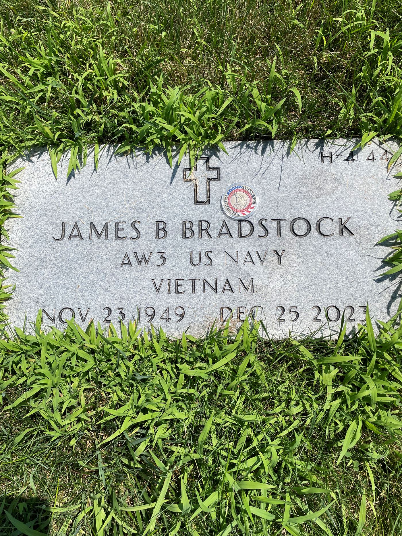 <i class="material-icons" data-template="memories-icon">chat_bubble</i><br/>Name Needed, Navy, AW3<br/>Posted by: Marie and Dave Fraley<br/><div class='remember-wall-long-description'>We miss you, Brad. You made our lives brighter, Shipmate.</div><a class='btn btn-primary btn-sm mt-2 remember-wall-toggle-long-description' onclick='initRememberWallToggleLongDescriptionBtn(this)'>Learn more</a>