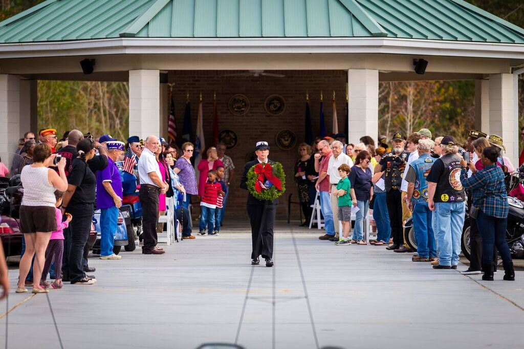 Wreath presentation ceremony