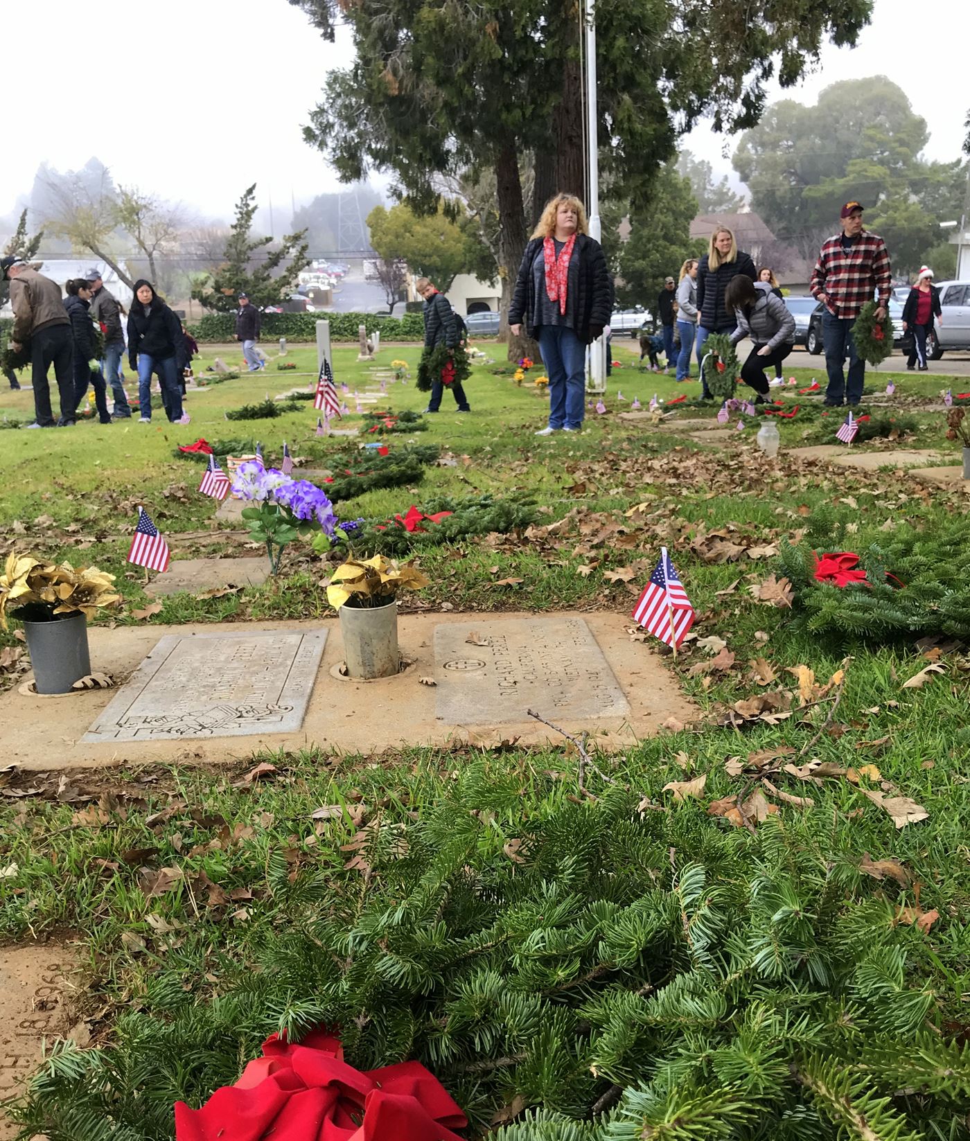 Morgan Hill citizens and friends of all ages join in the Wreaths Across America days in December.