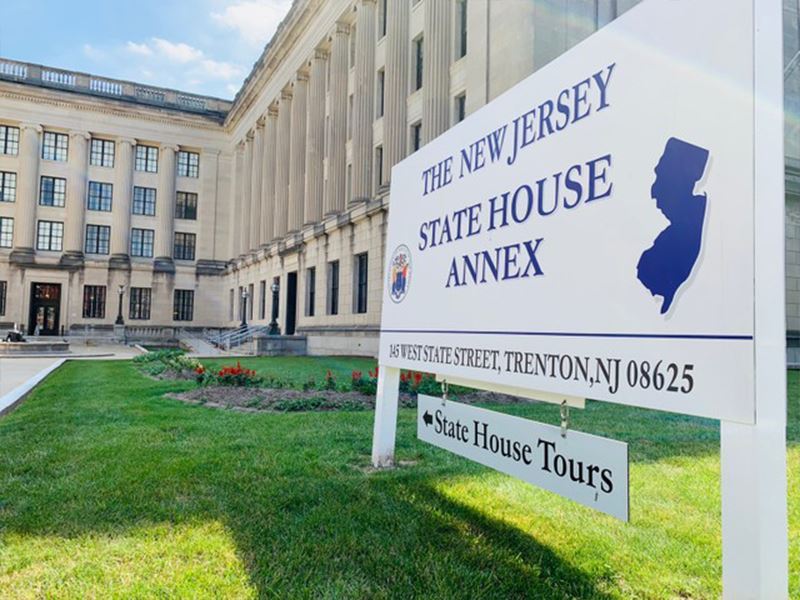 NJ State House Annex Sign