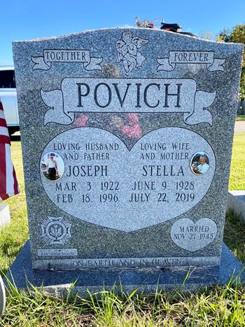 <i class="material-icons" data-template="memories-icon">account_balance</i><br/>Joseph  Povich, Army<br/><div class='remember-wall-long-description'>In memory of my most patriotic and loving father, Joseph Povich who dedicated his life to our veterans. A Pearl Harbor Survivor.</div><a class='btn btn-primary btn-sm mt-2 remember-wall-toggle-long-description' onclick='initRememberWallToggleLongDescriptionBtn(this)'>Learn more</a>
