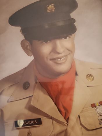 <i class="material-icons" data-template="memories-icon">chat_bubble</i><br/>Freddie Casados<br/><div class='remember-wall-long-description'>My husband Freddie, who proudly served his country. Rest in peace my love, until we meet again.</div><a class='btn btn-primary btn-sm mt-2 remember-wall-toggle-long-description' onclick='initRememberWallToggleLongDescriptionBtn(this)'>Learn more</a>