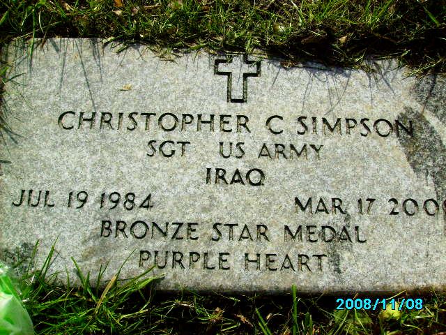 <i class="material-icons" data-template="memories-icon">message</i><br/>Christopher Simpson, Army, SGT<br/>Served from 2004 to 2008<br/>Born 7/19/1984<br/>Passed on 3/7/2008<br/>Posted by: Mary Sumpson<br/><div class='remember-wall-long-description'>Our family would love to thank the WAA family for an amazing visit and tour of the museum and the Tip Lands! Thank you All! Kelly you Rock!</div><a class='btn btn-primary btn-sm mt-2 remember-wall-toggle-long-description' onclick='initRememberWallToggleLongDescriptionBtn(this)'>Learn more</a>