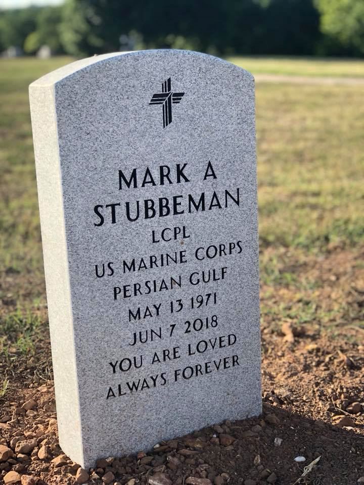 <i class="material-icons" data-template="memories-icon">stars</i><br/>Mark Stubbeman<br/>Born 5/13/1971<br/>Passed on 6/7/2018<br/>Posted by: Anonymous<br/><div class='remember-wall-long-description'>
Mark Allen Stubbeman 
Loving Father and Husband
We miss you so much.</div><a class='btn btn-primary btn-sm mt-2 remember-wall-toggle-long-description' onclick='initRememberWallToggleLongDescriptionBtn(this)'>Learn more</a>