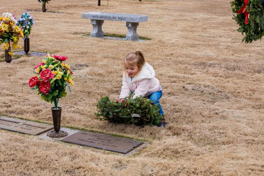 This is how we celebrate the life of one of our veterans.  By saying their name out load and placing a wreath on their grave.