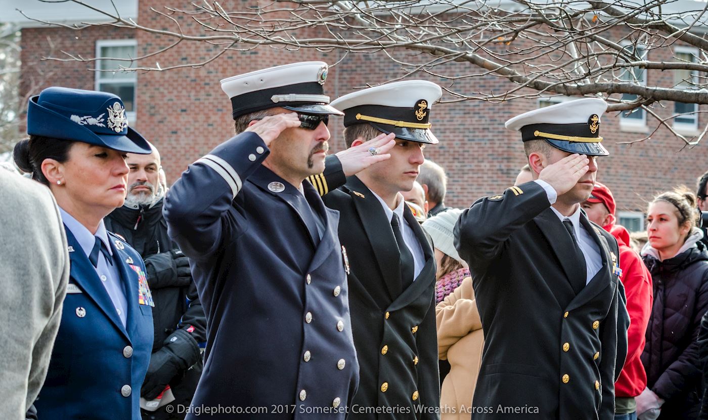 Air Force; Lt. Col. Lisa Aheasy; 
Coast Guard, Petty Officer 3rd Class Rene Thibault;
 Merchant Marines, Mass Maritime Academy Cadets Conor Duffy and Michael Quinn