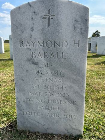 <i class="material-icons" data-template="memories-icon">account_balance</i><br/>Raymond Barall, Army<br/><div class='remember-wall-long-description'>Raymond H Barall, a loving Husband, Father and Popper! We miss you and love you!</div><a class='btn btn-primary btn-sm mt-2 remember-wall-toggle-long-description' onclick='initRememberWallToggleLongDescriptionBtn(this)'>Learn more</a>