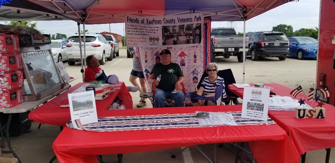 We had a booth promoting our Veterans Park and Wreaths Across America.