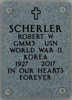 <i class="material-icons" data-template="memories-icon">cloud</i><br/>Robert Scherler<br/><div class='remember-wall-long-description'>Grateful to all our veterans, and proud to sponsor a wreath for our dear Uncle Bob Scherler.</div><a class='btn btn-primary btn-sm mt-2 remember-wall-toggle-long-description' onclick='initRememberWallToggleLongDescriptionBtn(this)'>Learn more</a>